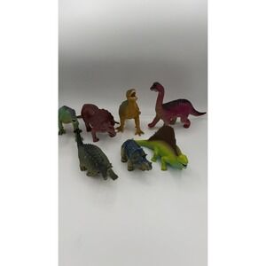 Dinosaur Lot Large Dino Plastic Figures Toys Dinosaurs Mixed Lot Of 7